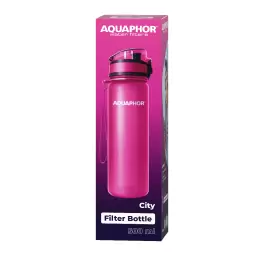 Аквафор Сити бутылка-фильтр для воды 0,5 л, цикламен - Фото№4