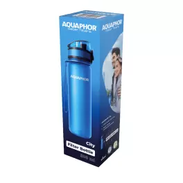 Аквафор Сити бутылка-фильтр для воды 0,5 л, голубая - Фото№3