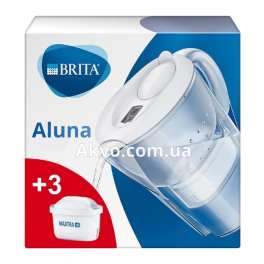 BRITA Aluna Фильтр кувшин белый 2,4 л + 3 картриджа MAXTRA+ - Фото№2