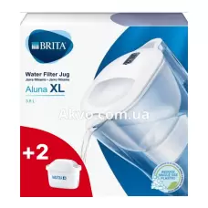 BRITA Aluna XL Фільтр глечик білий 3,5 л + 2 картриджа MAXTRA+
