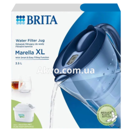 BRITA Marella XL MaxtraPro Фільтр глечик синій 3,5 л - Фото№2