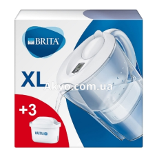 BRITA Marella XL Фільтр глечик білий 3,5 л + 3 картриджі MAXTRA+