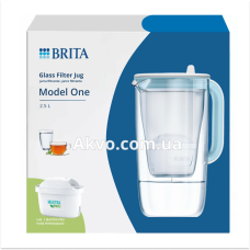BRITA Model One LED MaxtraPro стеклянный Фильтр кувшин синий 2,5 л