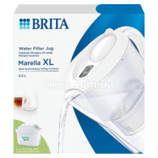 BRITA Marella XL MXpro Фільтр глечик білий 3,5 л