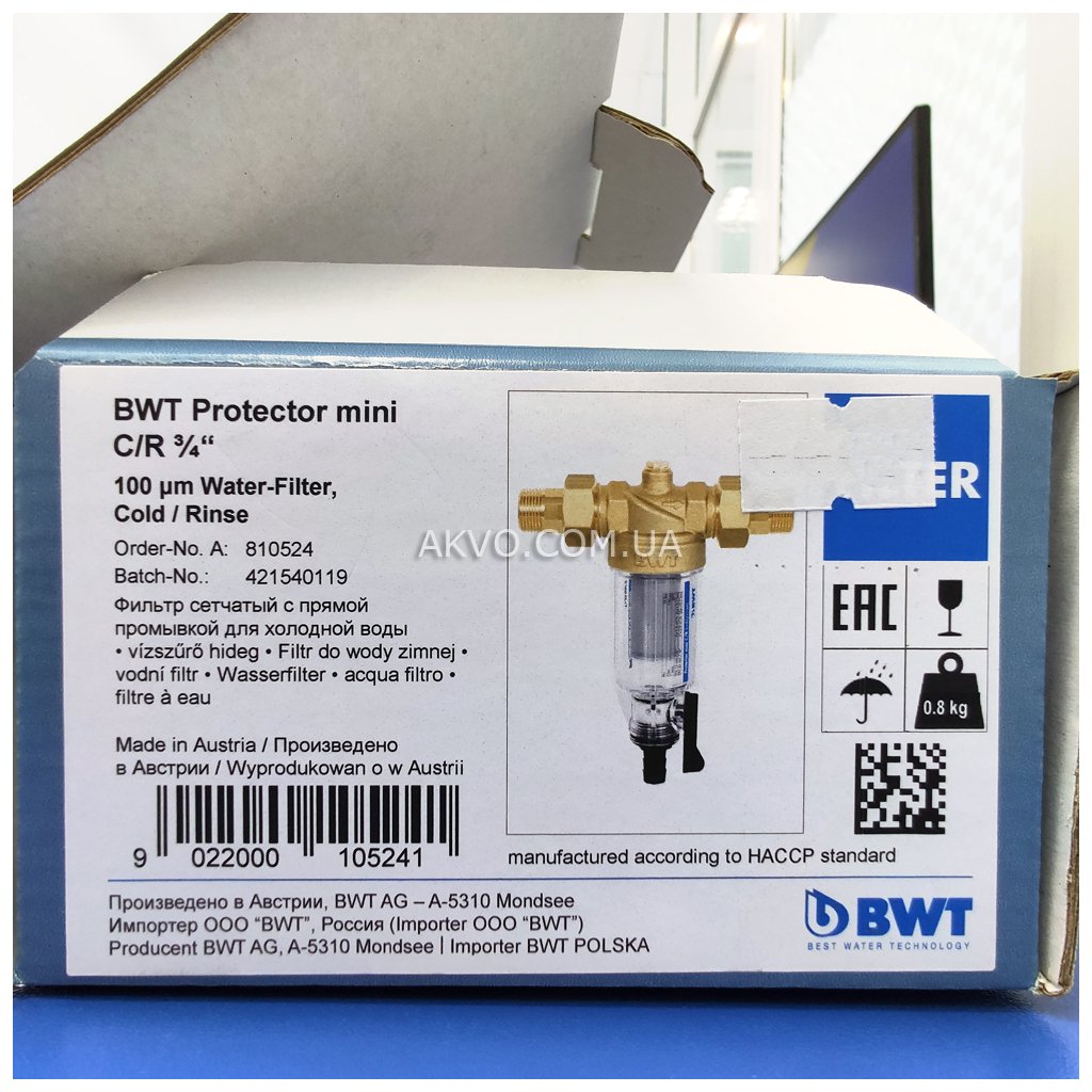 BWT Wasserfilter Protector mini C//R 1/"
