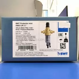BWT Protector mini C/R HWS 1/2˝ Самопромывной фильтр с редуктором давления для холодной воды - Фото№6