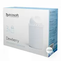 Ecosoft Dewberry CRVK3DEWBECO Комплект змінних картриджів для фільтра-глечика 3 шт
