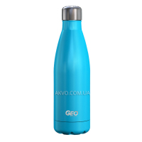 Geo Нержавіюча пляшка/термос із глянцевим покриттям, 0,5 л, блакитна BTSS17SLPB