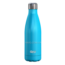 Geo Нержавеющая бутылка/термос с глянцевым покрытием, 0,5 л, голубая BTSS17SLPB - Фото№2