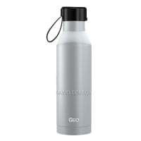 Geo Нержавіюча пляшка/термос з матовим покриттям та ручкою, 0,5 л, біла BTSS17SBWHT