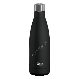 Geo Нержавіюча пляшка/термос із глянцевим покриттям, 0,5 л, чорна BTSS17SLBLK - Фото№2
