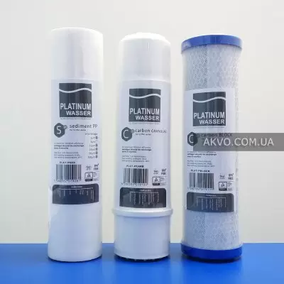 Комплект усиленных картриджей для фильтра обратного осмоса Platinum Wasser - Фото №3