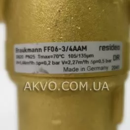 Resideo Braukmann (Honeywell) FF06-3/4AAM cітчастий промивний фільтр для гарячої води - Фото№3