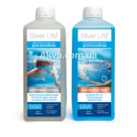 СВОД «Silver Life» Серебряный бактерицидный комплекс для бассейнов (2*1000мл). Ресурс 50 м3