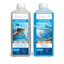 СВОД «Silver Life» Серебряный бактерицидный комплекс для бассейнов (2*1000мл). Ресурс 50 м3 - Фото№2