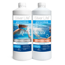 СВОД «Silver Life» Срібний бактерицидний комплекс для басейнів (2*500мл). Ресурс 25 м3
